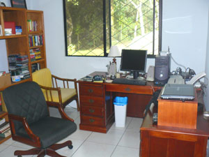 What can be a third bedroom is now a large office.