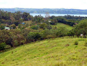 At the top of the property the views include Lake Arenal.